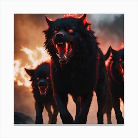 Devil Dogs Canvas Print