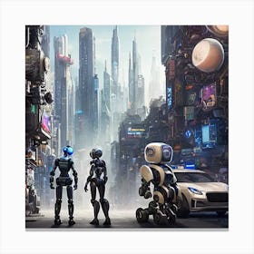 Unexpected Meeting Canvas Print