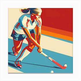 Field Hockey 4 Canvas Print