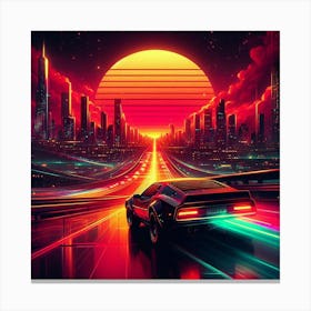 Futuristic Cityscape 15 Canvas Print