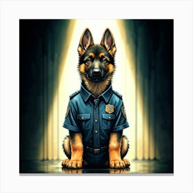 Police pup Stampe su tela