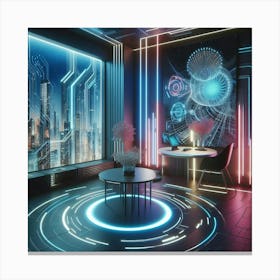 Futuristic Room 1 Canvas Print