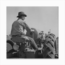 Merced County, California, Tractor Operators By Russell Lee Canvas Print