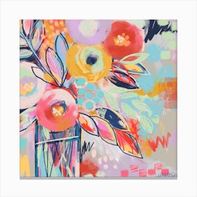 A Warm Summers Day Square Canvas Print