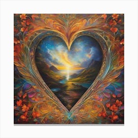 Heart Of Gold Canvas Print