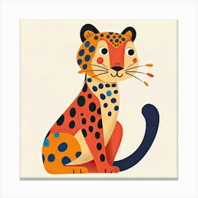 Charming Illustration Jaguar 4 Canvas Print
