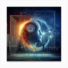 Futuristic Futuristic Space Canvas Print