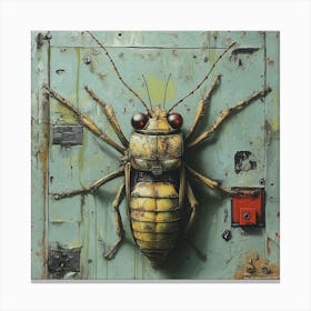 Cartoon Cockroach Canvas Print