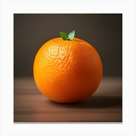 Orange On A Table Canvas Print