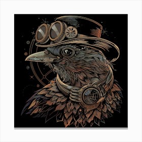 Steampunk Bird 20 Canvas Print