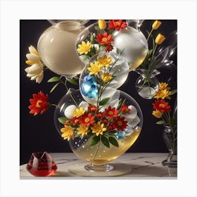 Flowers In A Vase Canvas Print