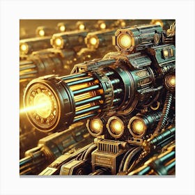 Solar Beam Cannons Converted Canvas Print