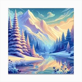 Winter Landscape 6 Canvas Print