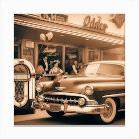 Jukebox Canvas Print