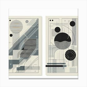 Abstract Set Of 2 Canvas Print