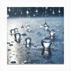 Water Droplets 2 Canvas Print