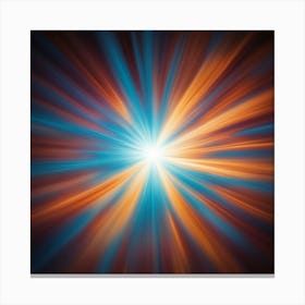 Abstract Light Burst 4 Canvas Print