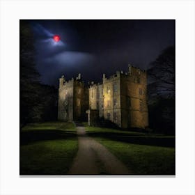 Castle At Night Canvas Print