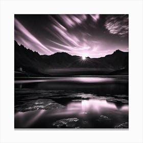 Purple Lake Canvas Print