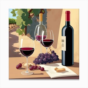 Default Wine Break Art 2 Canvas Print