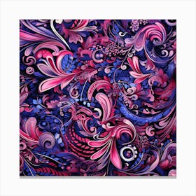 Abstract Floral Pattern 1 Canvas Print