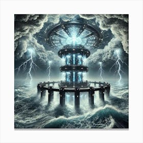 Oceanic Tempest Generator Canvas Print