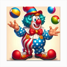 Clown With Balls 1 Stampe su tela