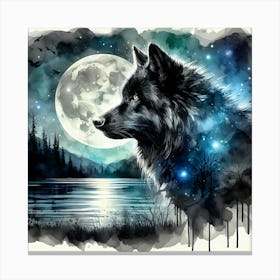 Creative Wild Animal Representation 123 Canvas Print