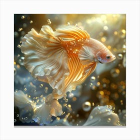 Siamese Betta Fish Canvas Print