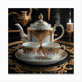 Tea Set 4 Canvas Print