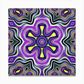 Abstract Psychedelic Pattern 24 Leinwandbild