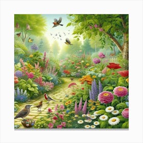 Garden Path Canvas Print