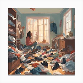 Messy Room Canvas Print