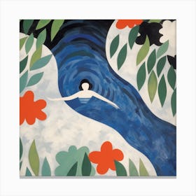 Swimming In The River Canvas Print