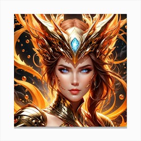 Female Warrior tf Canvas Print