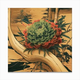 Japanese Flower Canvas Print