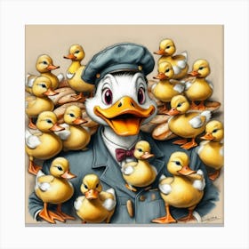 Donald Duck 14 Canvas Print