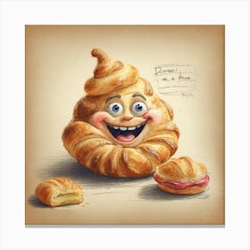 Croissant Canvas Print