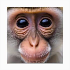 Close Up Of A Monkey Canvas Print