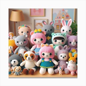 Amigurumi, toys 2 Canvas Print