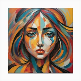 Wolman's Face paintings art print Canvas Print