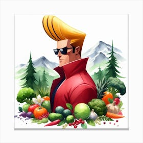 Johnny Bravo 2 Canvas Print