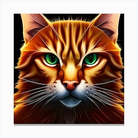 Portrait Of A Cat 9 Canvas Print