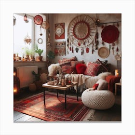 Bohemian Living Room Canvas Print