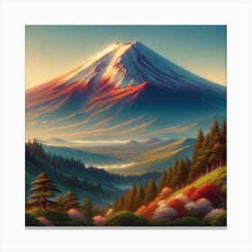 Japanese volcano Fuji 7 Canvas Print