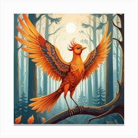 Phoenix Bird 1 Canvas Print