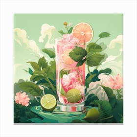 Pink Cocktail Canvas Print