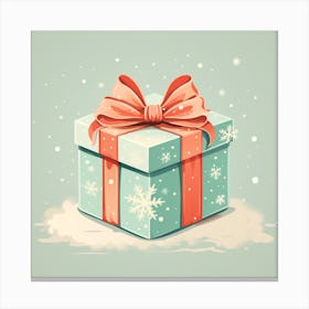 Christmas Gift Box Canvas Print