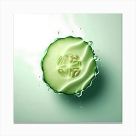 Cucumber Slice - Cucumber Stock Videos & Royalty-Free Footage Canvas Print