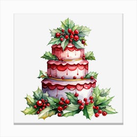 Christmas Cake 10 Canvas Print